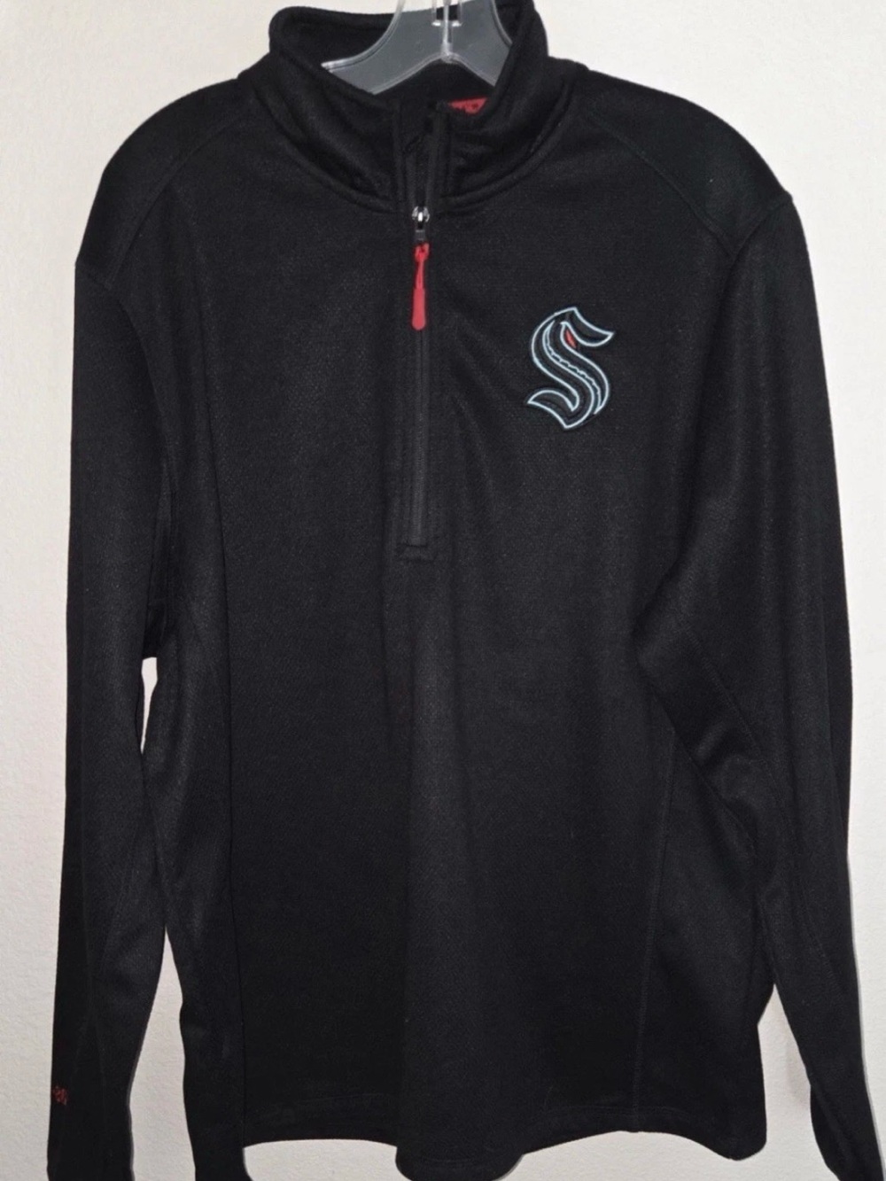 Men's Seattle Kracken Quarter-Zip Sweater